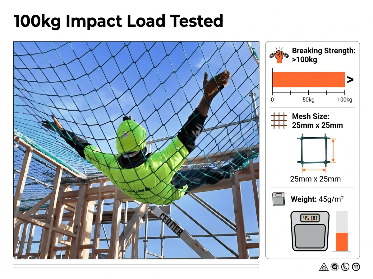 safety netting rede de segurança