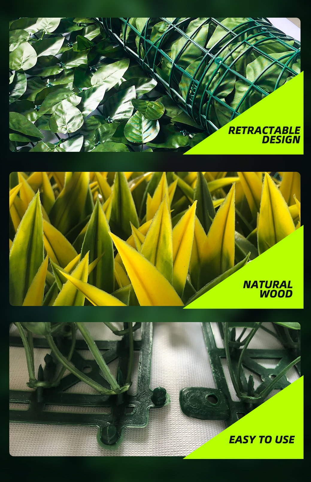 artificial leaf fence suppliers Fornecedores artificiais de cercas folhas