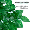 Painéis de grama artificial plástico para cerca de privacidade de jardim ao ar livre 