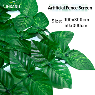 Painéis de grama artificial plástico para cerca de privacidade de jardim ao ar livre 