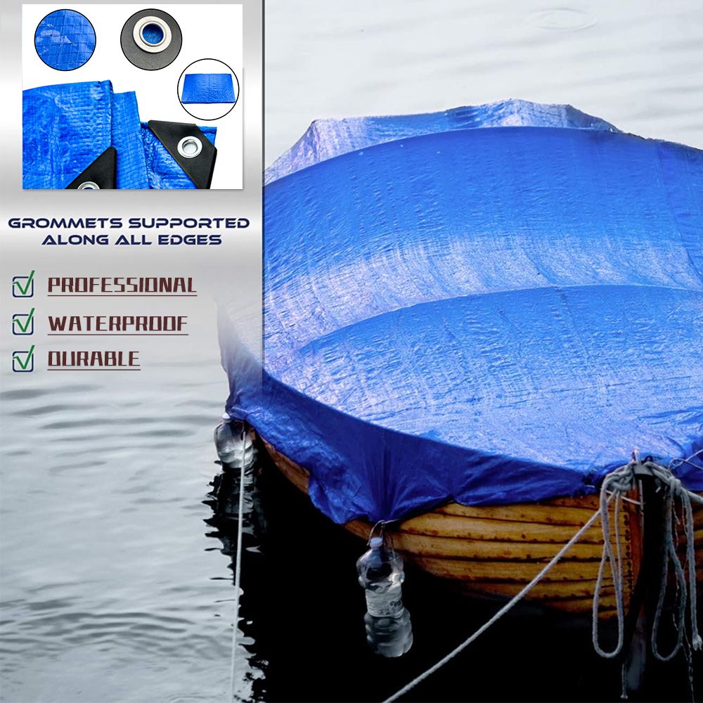 Capas de lonas de lona ao ar livre azuis pesadas