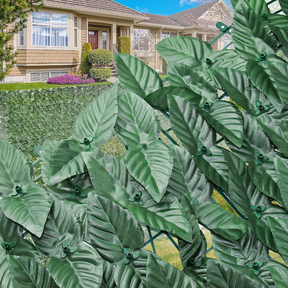 Painéis de folhagem falsa parede artificial de planta de grama verde para decoração de jardim