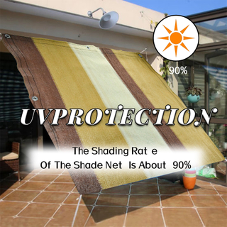 100% Virgin HDPE180GSM Brown Color Shade Net para varanda