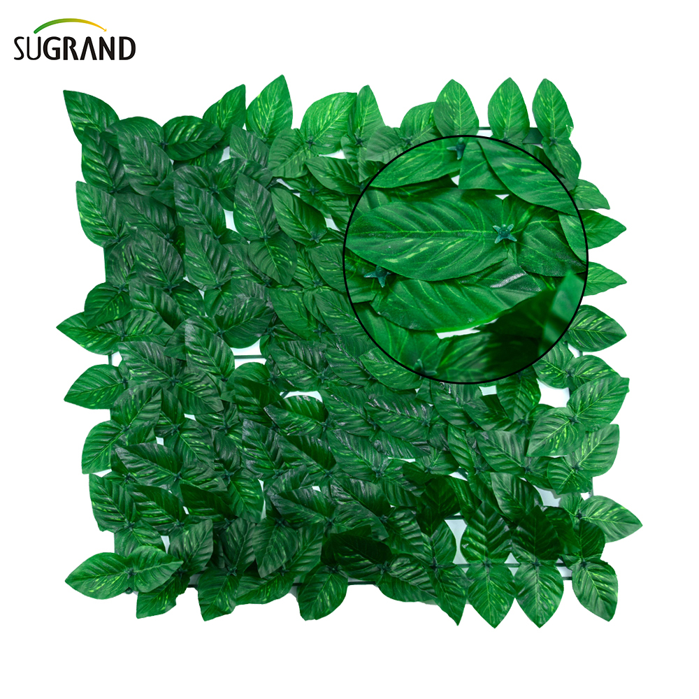 Painéis de grama artificial plástico para cerca de privacidade de jardim ao ar livre 