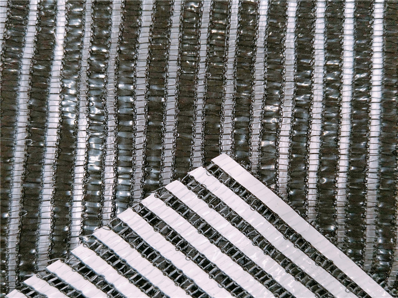 Branco e preto Greenhouse Aluminum Foil Shade Net para flor