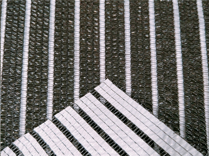 Branco e preto Greenhouse Aluminum Foil Shade Net para flor