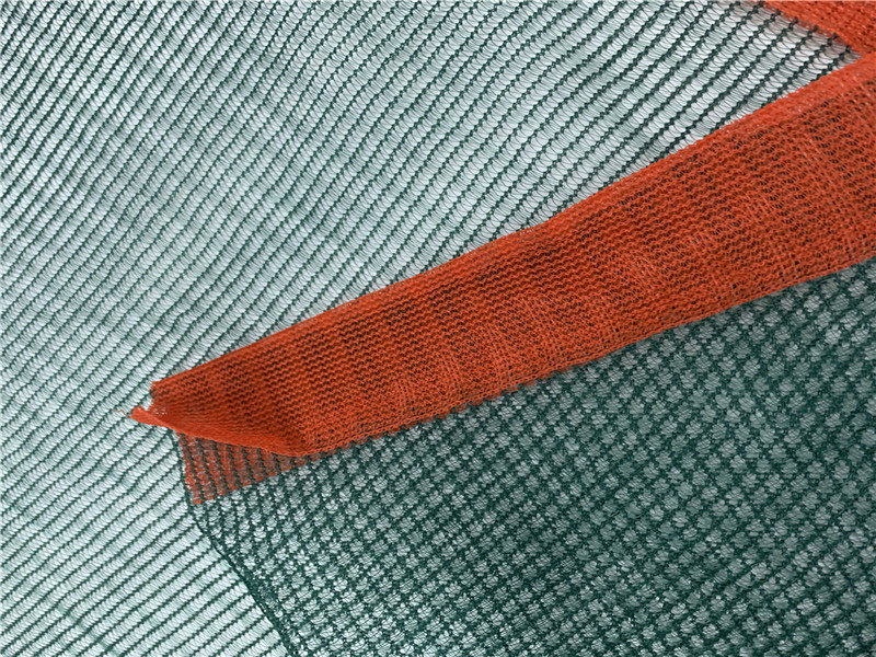 100GSM Mono Triângulo Verde e Laranja Oliva Líquido