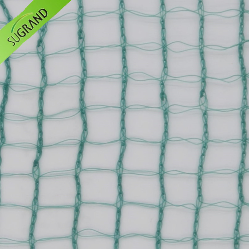 Rede de colheita verde escura quadrada de 31gsm