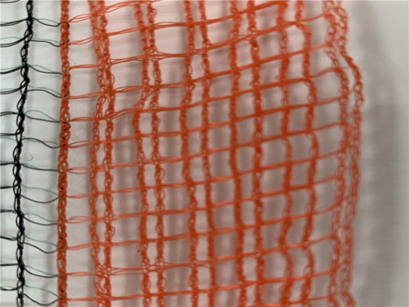 55GSM preto e verde France Olive Net com borda reforçada vermelha