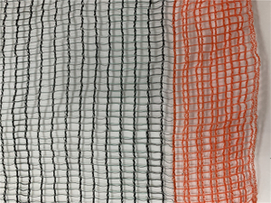 55GSM preto e verde France Olive Net com borda reforçada vermelha