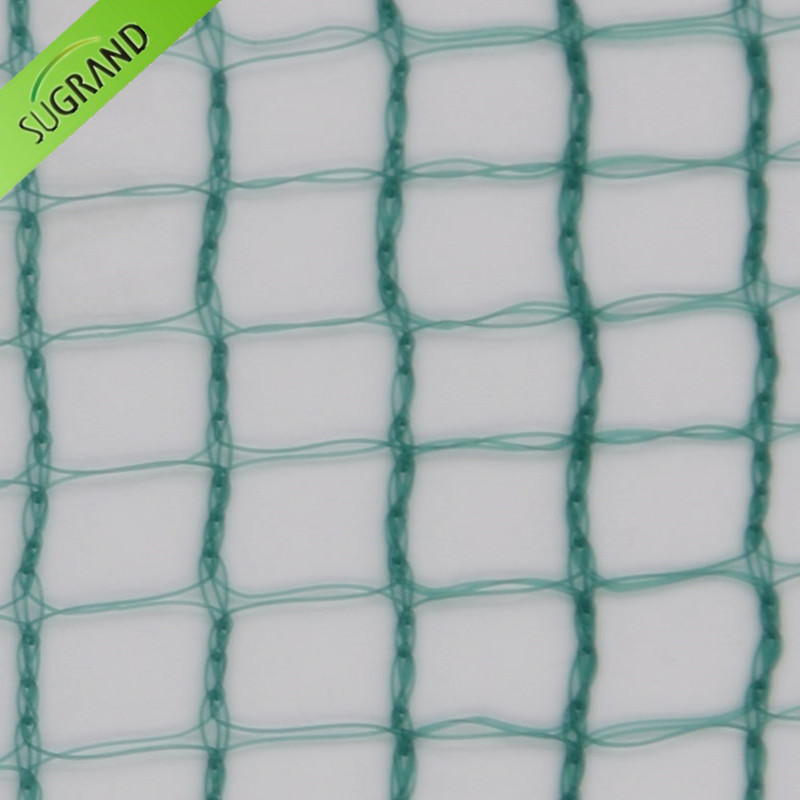 Rede de colheita verde escura quadrada de 31gsm