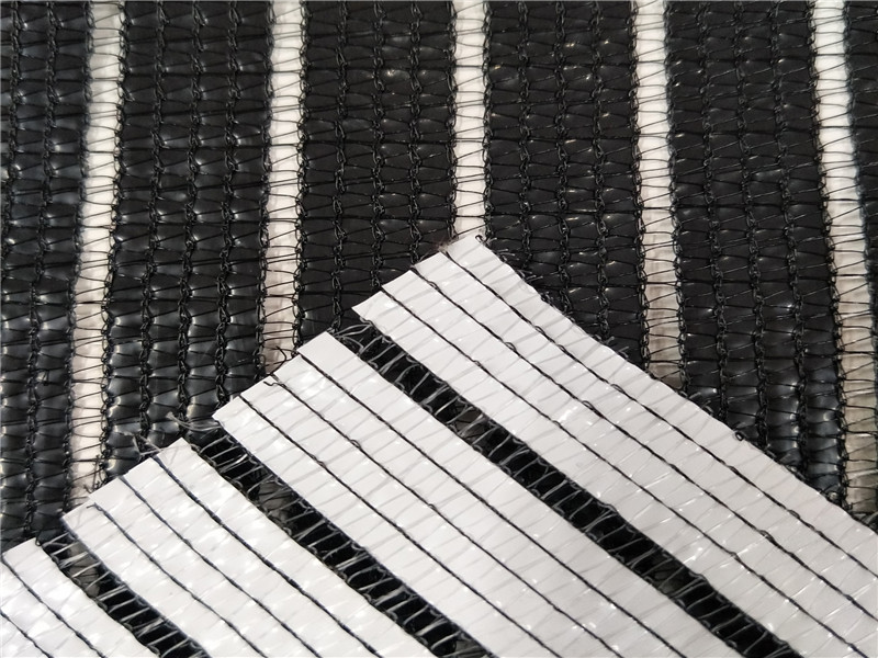 Branco e preto Greenhouse Aluminum Foil Shade Net para flor