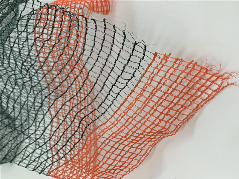 55GSM preto e verde France Olive Net com borda reforçada vermelha