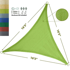Novo Virgin HDPE Anti -UV Sun Shade Sail Twning Outdoor Triangle