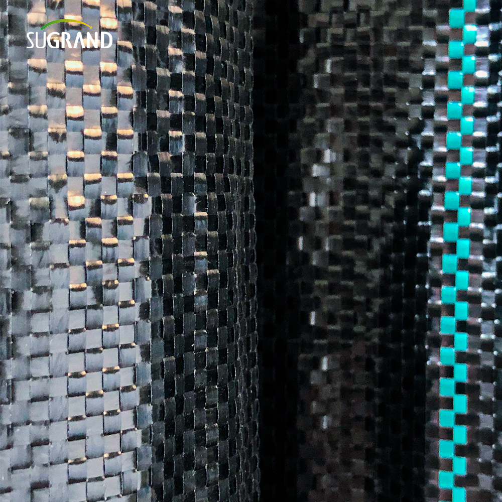 Tapete de ervas daninhas preto para cobertura de solo para jardins