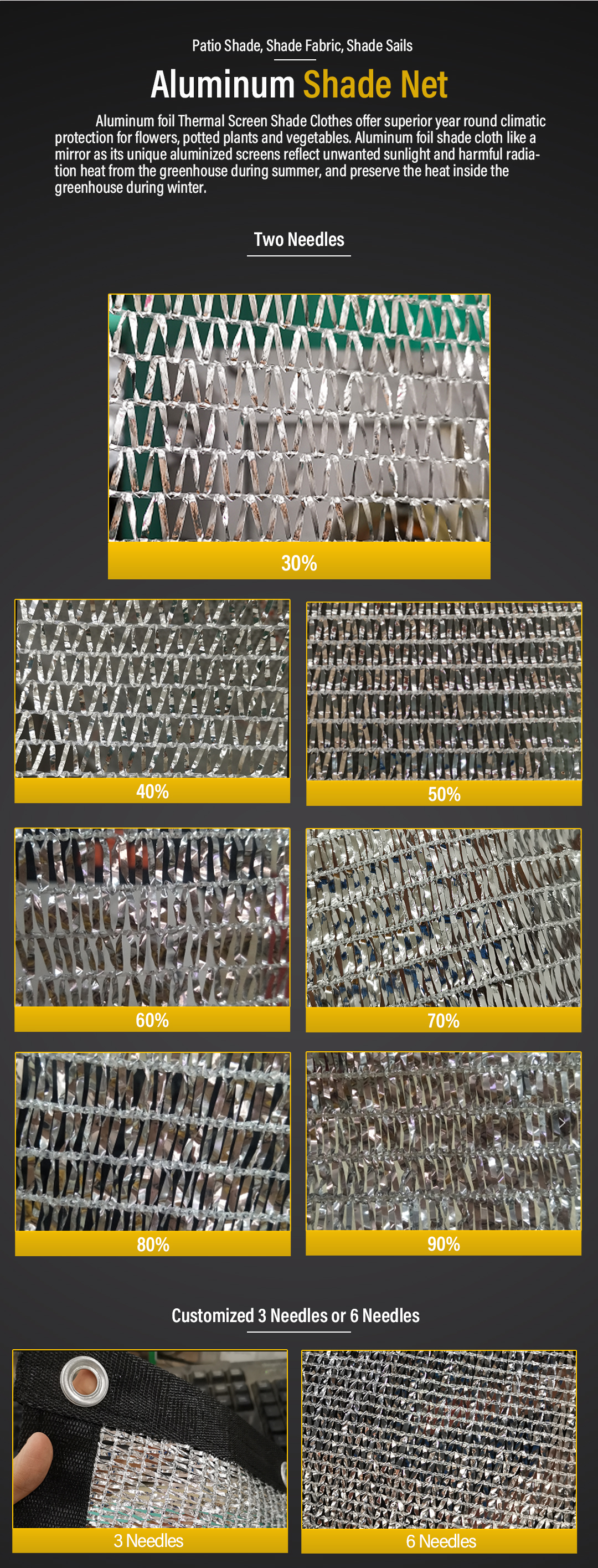 aluminum shade net2 rede de sombra de alumínio2