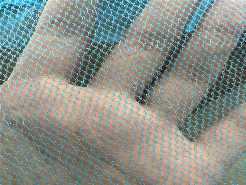 Azul e branco 35gsm 3*100m Mosquito Net para a Indonésia com Poção Anti-Mosquito