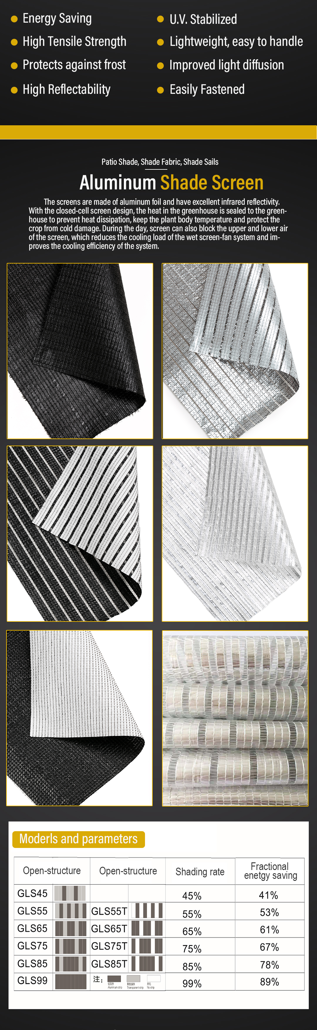 aluminum shade net4 rede de sombra de alumínio4