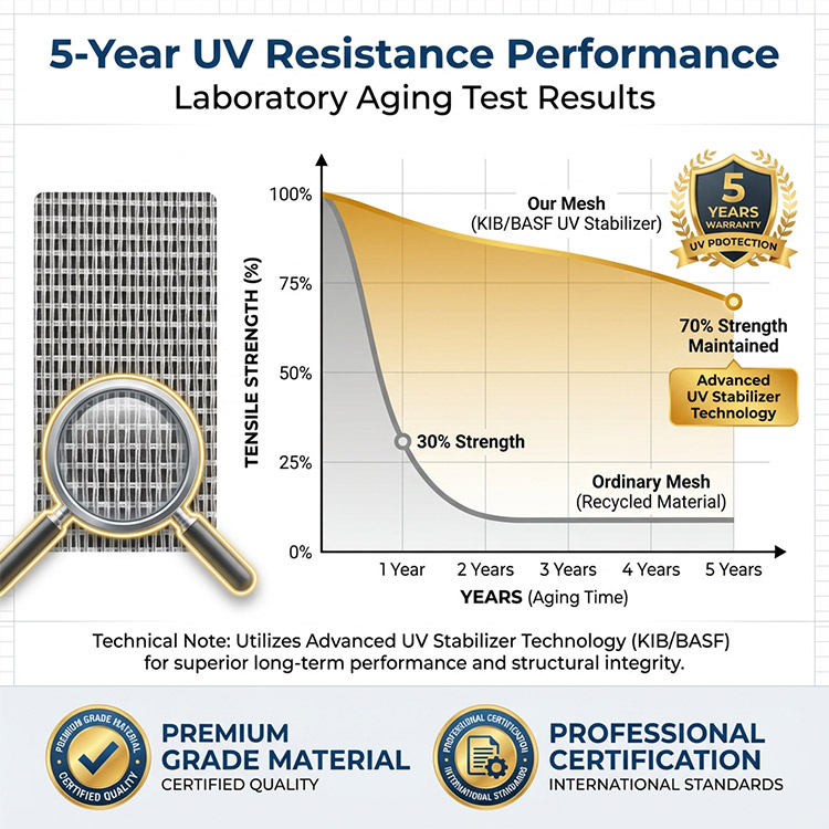 Rede contra insetos com prote&ccedil;&atilde;o UV