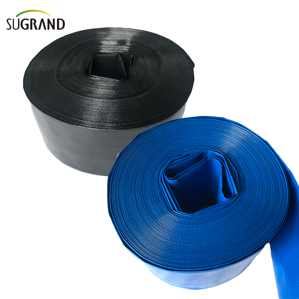 Tubo de irrigação azul Lay Pvc Libra Piú de irrigação de mangueira plana 