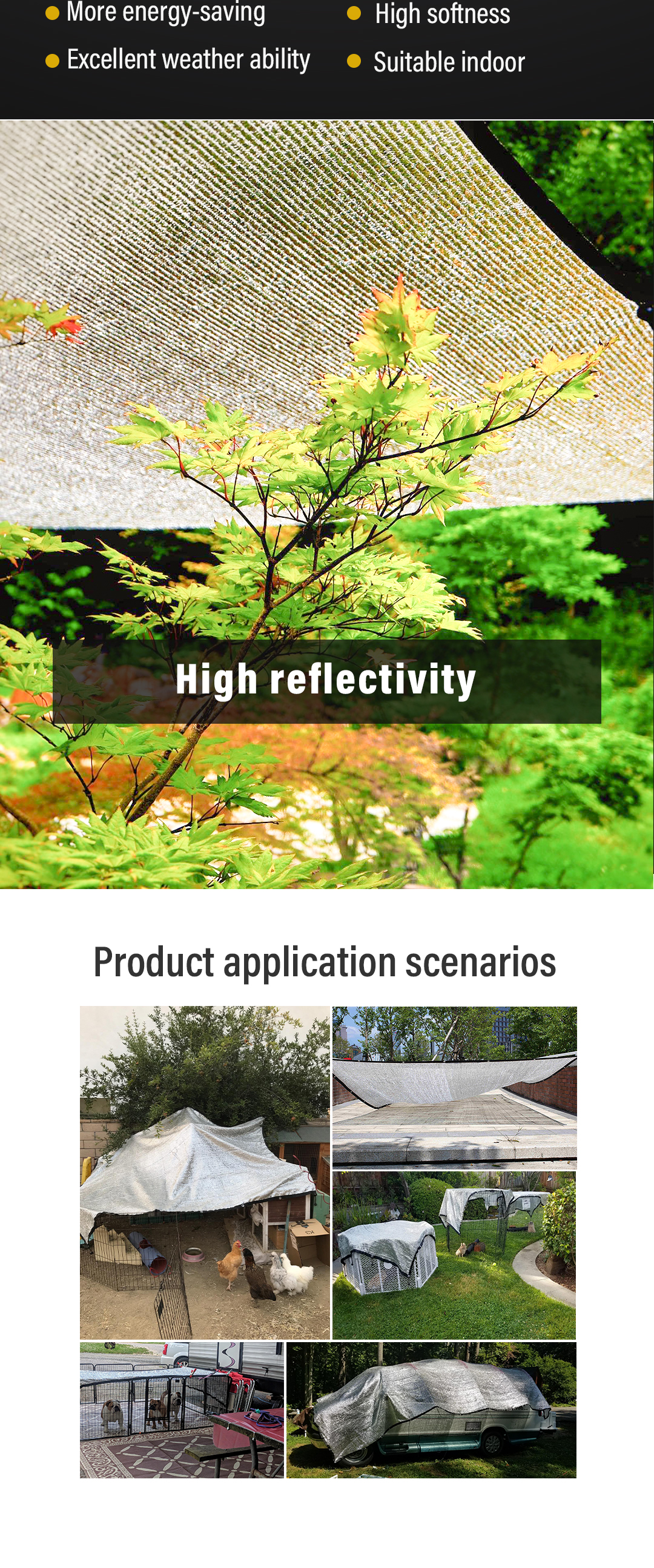 aluminum shade net5 rede de sombra de alumínio5