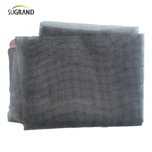 PVC revestido de fibra de vidro cinza PVC Proteção da porta da janela da janela da janela Rolo de rede