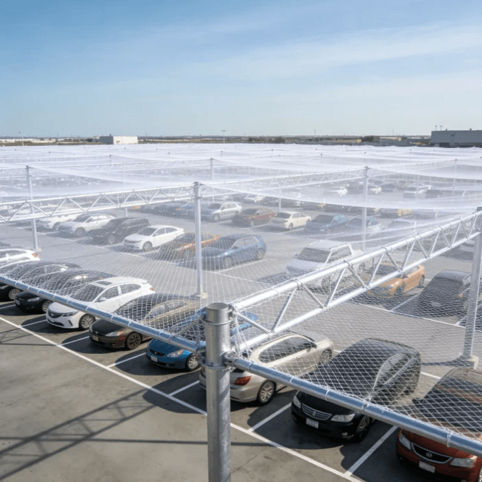 Como usar redes contra granizo para proteger carros?