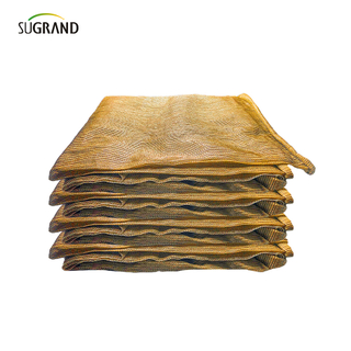 Rede de sombra de fita de três agulhas verde limão