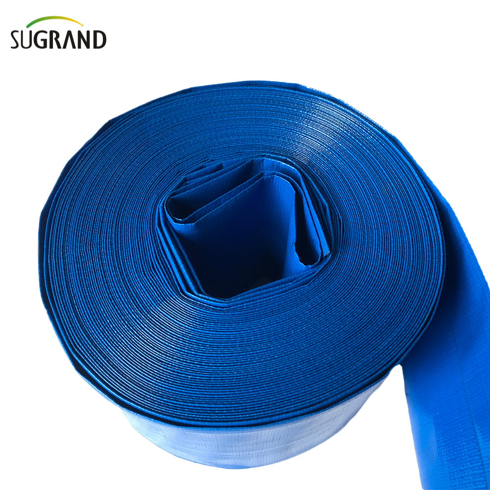 Tubo de irrigação azul Lay Pvc Libra Piú de irrigação de mangueira plana 