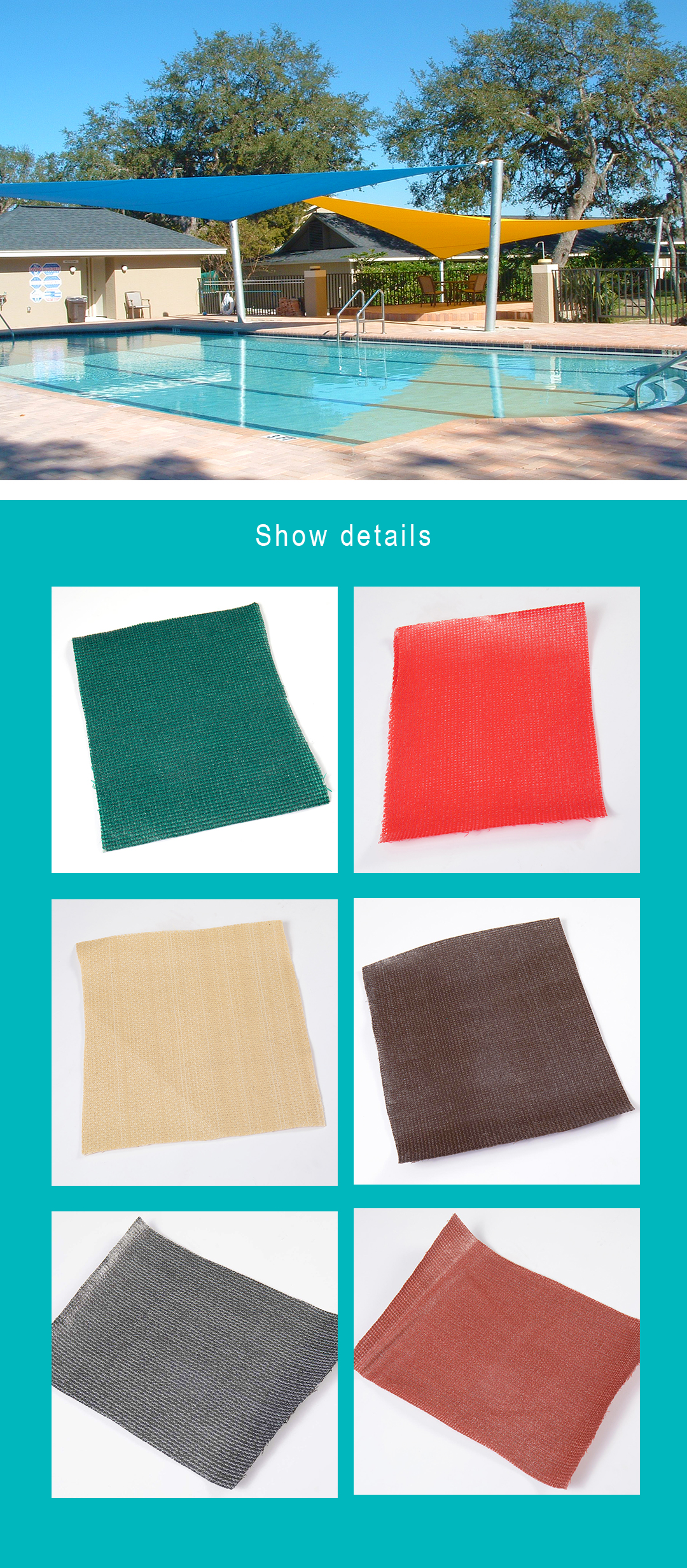 waterproof shade net6 Sombra impermeável net6