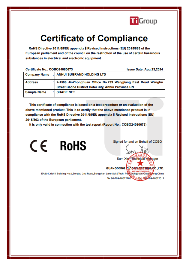 SUGRAND Certificações 