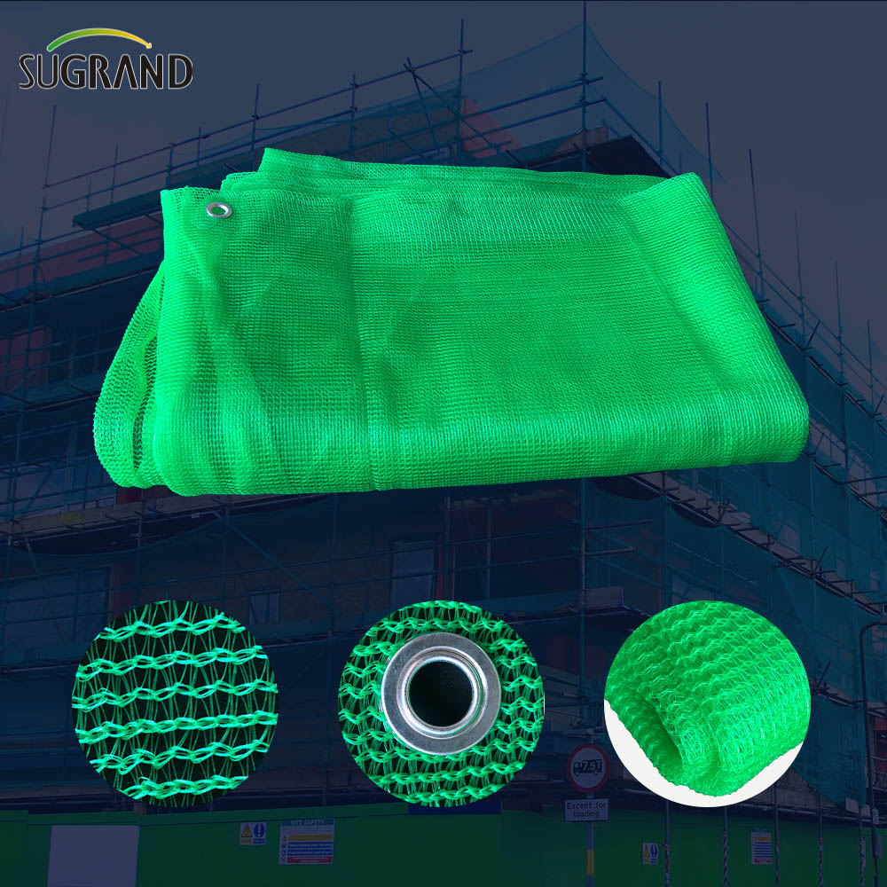 100% material HDPE Green Staffolding Net Staffolding Net
