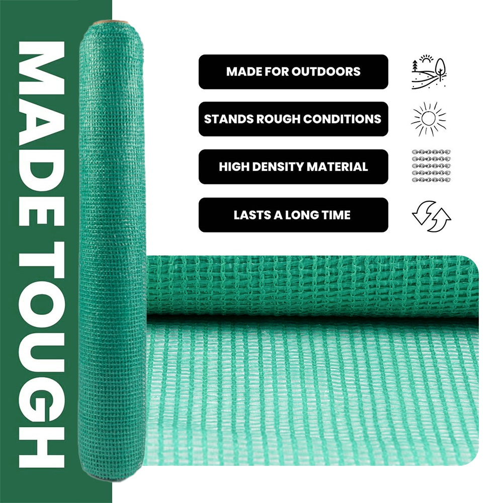 50% 60% 70% Redação de sombra resistente a UV em preto para agricultura