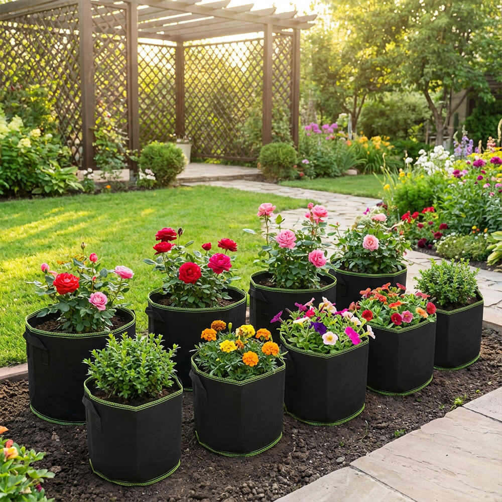 Sacos de cultivo de galão de tecido não tecido por atacado