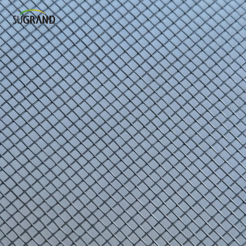 PVC revestido de fibra de vidro cinza PVC Proteção da porta da janela da janela da janela Rolo de rede