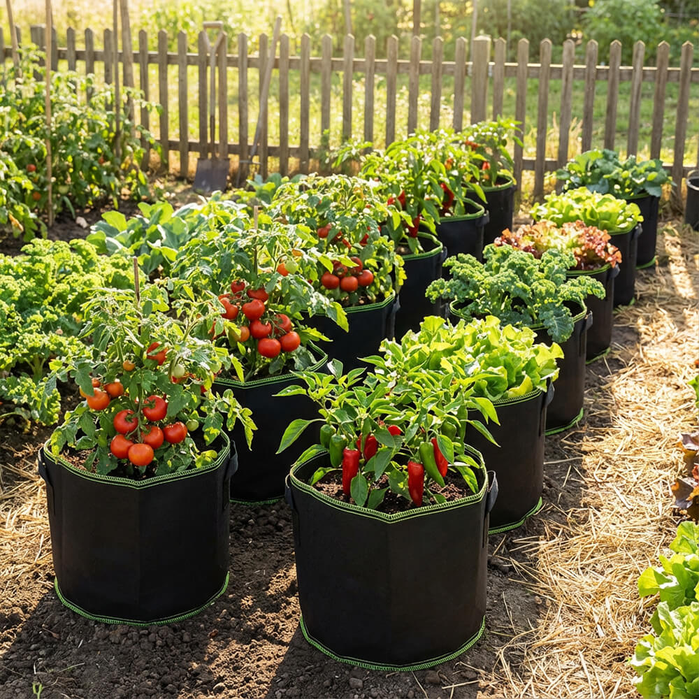 Sacos de cultivo de galão de tecido não tecido por atacado