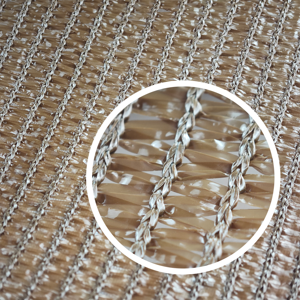 Proteção Agrícola de UV 110gsm Nede de sombreamento marrom para jardim