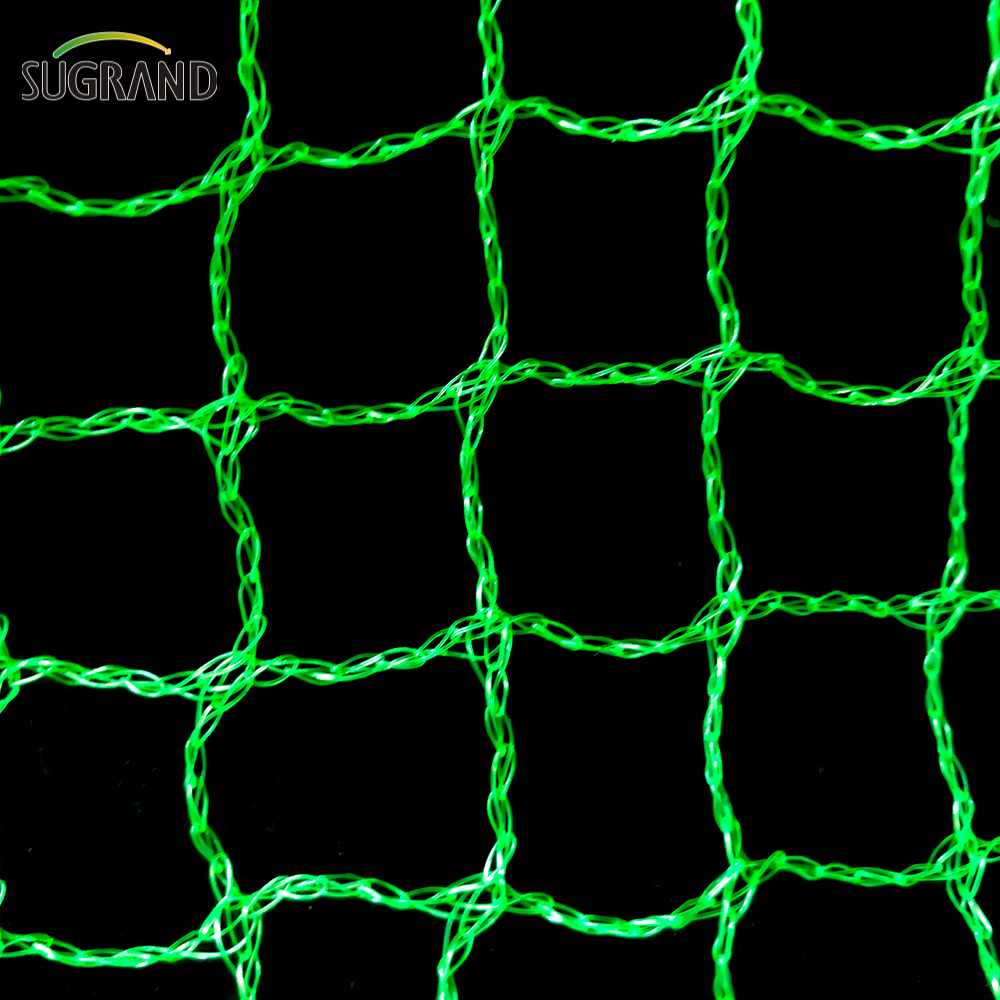 Rede de pássaros verdes de 10 mm-30mm para capturar rede de pássaros