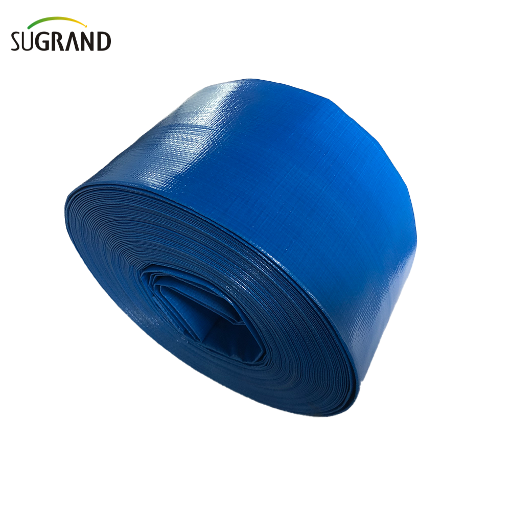 Tubo de irrigação azul Lay Pvc Libra Piú de irrigação de mangueira plana 