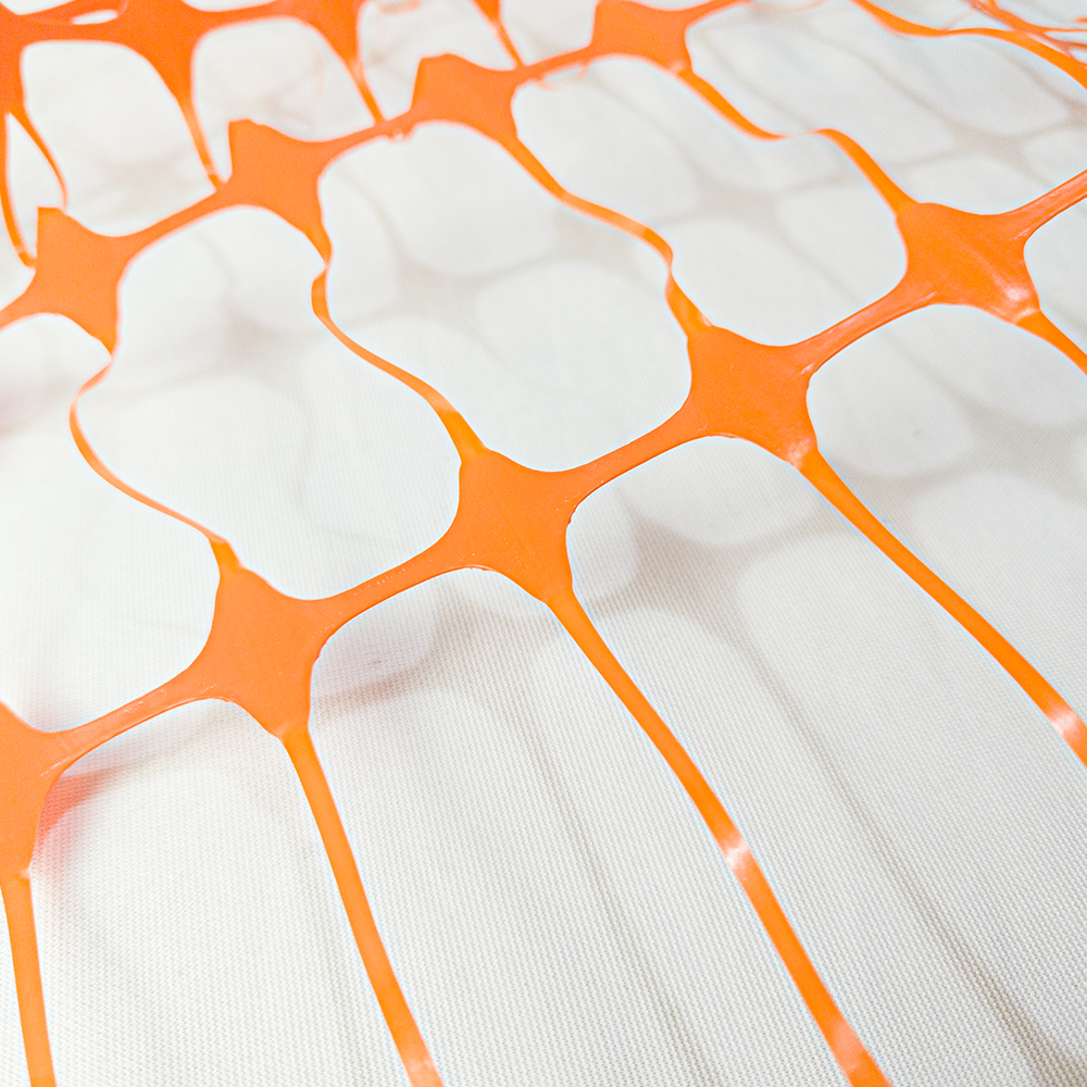 Rede de cerca laranja com cerca de malha plástica de plástico de 1x50m