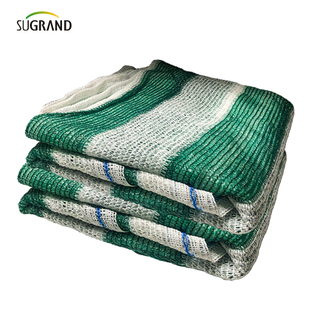 Venda direta de fábrica 3 agulhas fios planos malha de varanda branca e verde