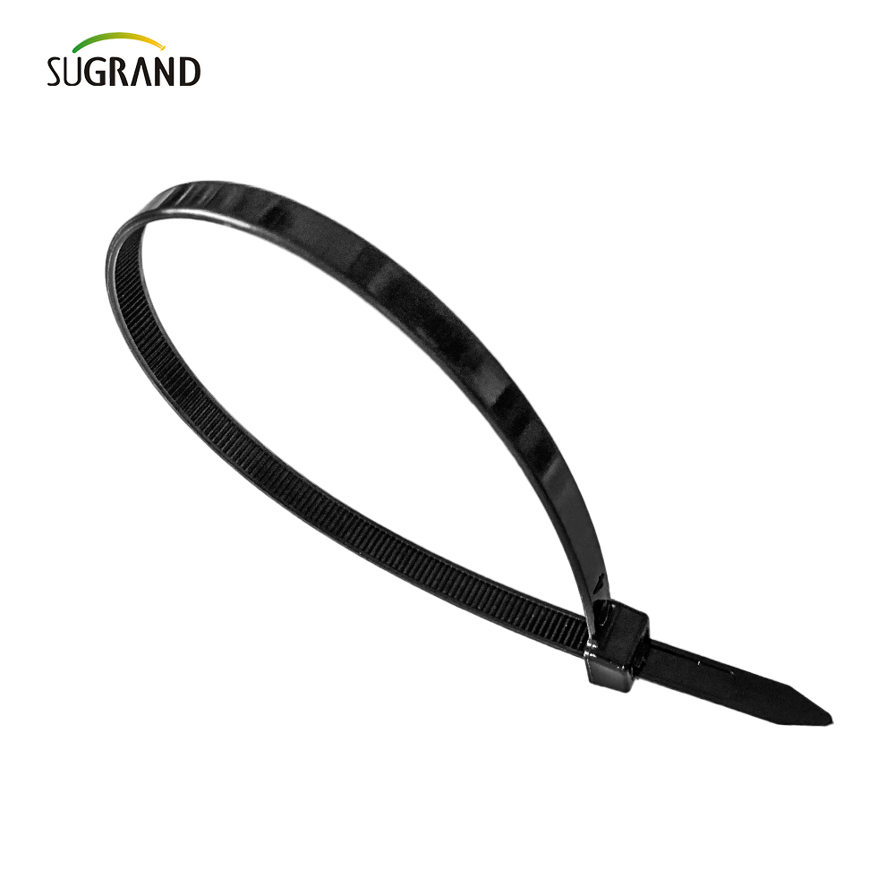 Cabo de nylon de cor branca preta amarra gravatas plásticas