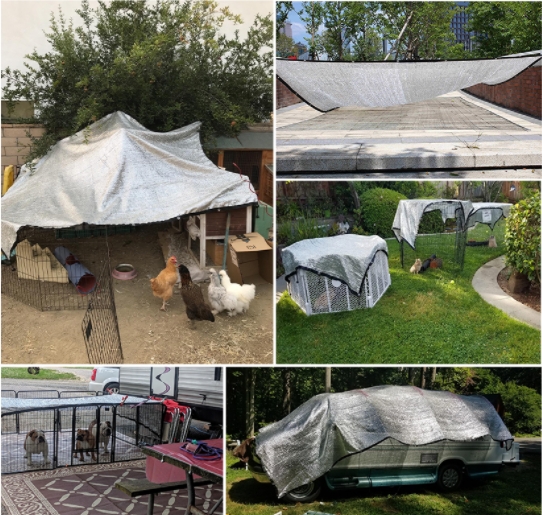 rede de sombra de alum&iacute;nio