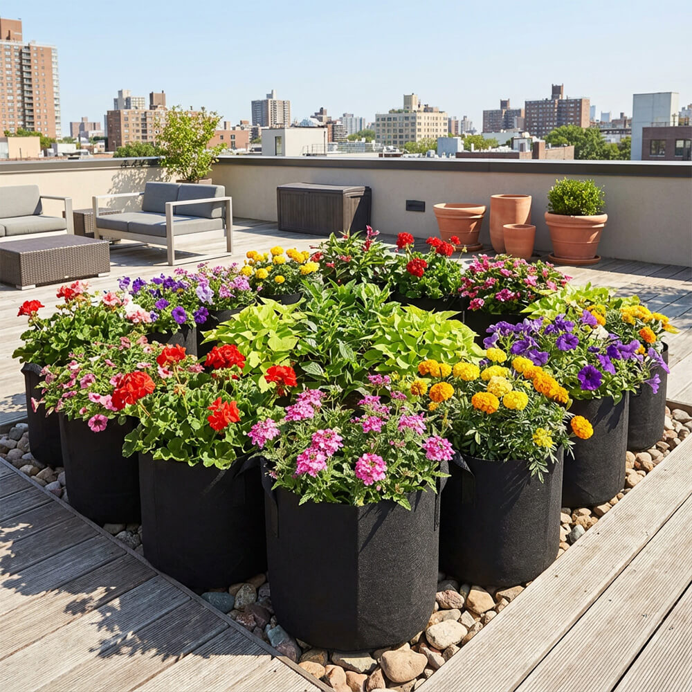 Sacos de cultivo de galão de tecido não tecido por atacado