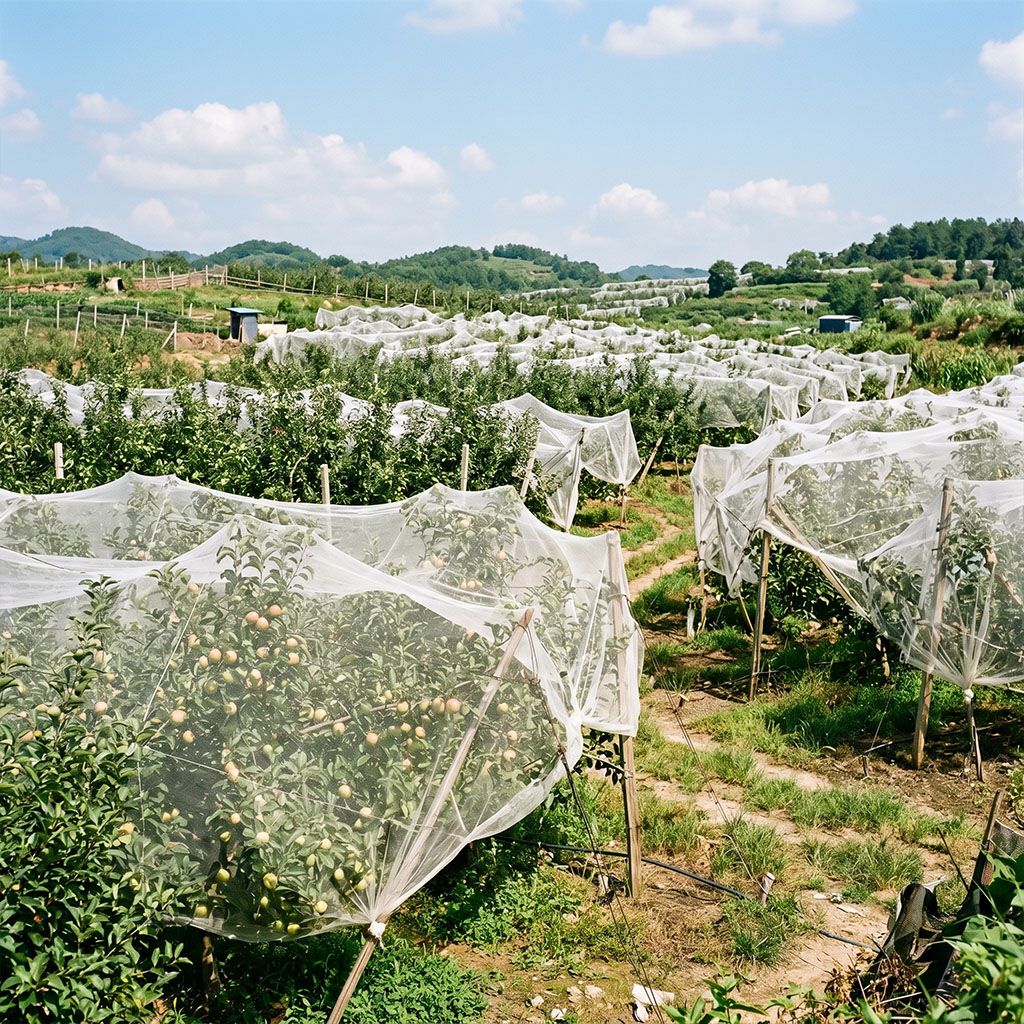 Rede de insetos de malha HDPE 40 para vegetais com efeito de estufa