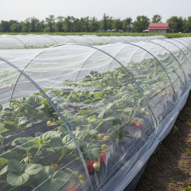 Rede de insetos de malha HDPE 40 para vegetais com efeito de estufa