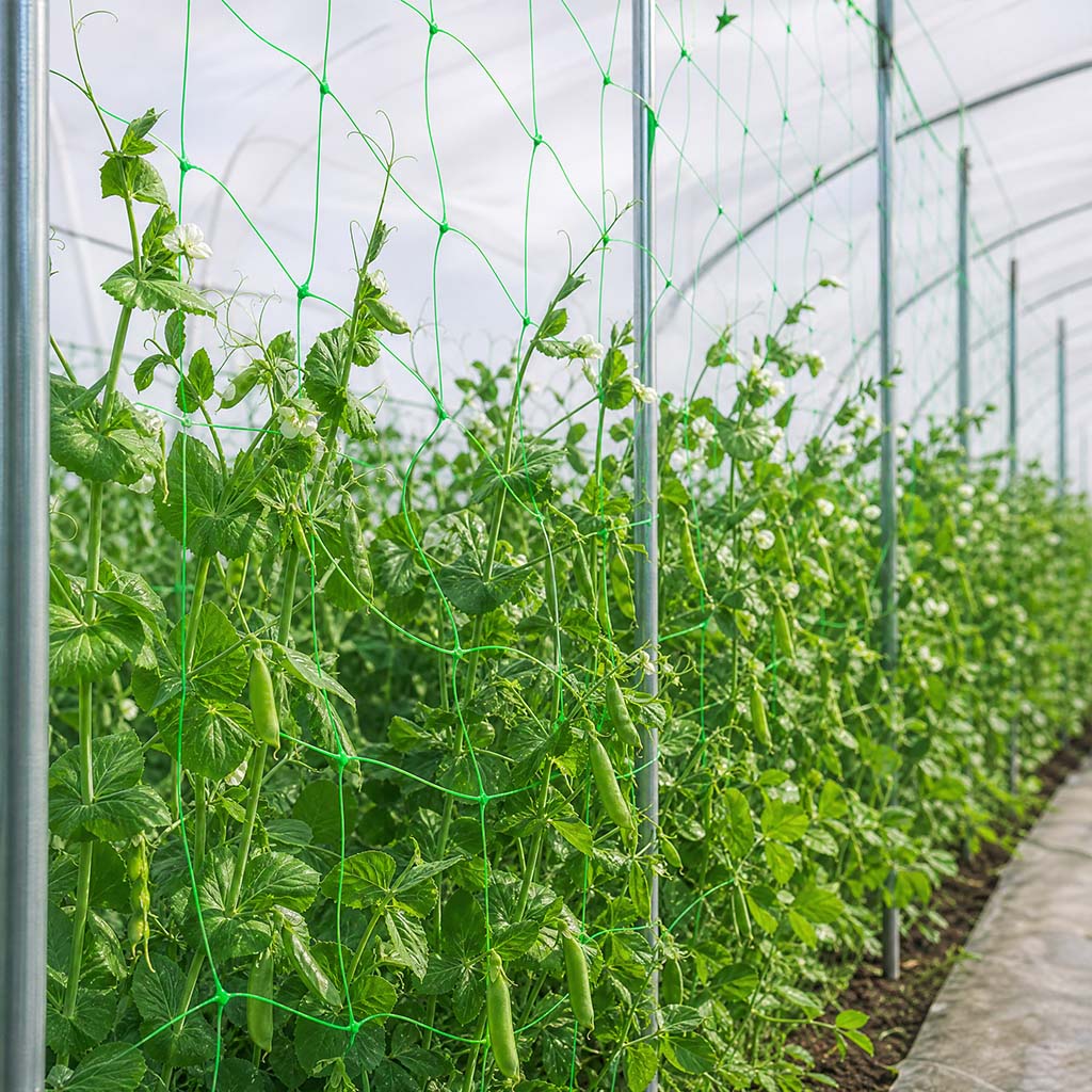 Rede de suporte de plantas no atacado e rede de treliça para culturas